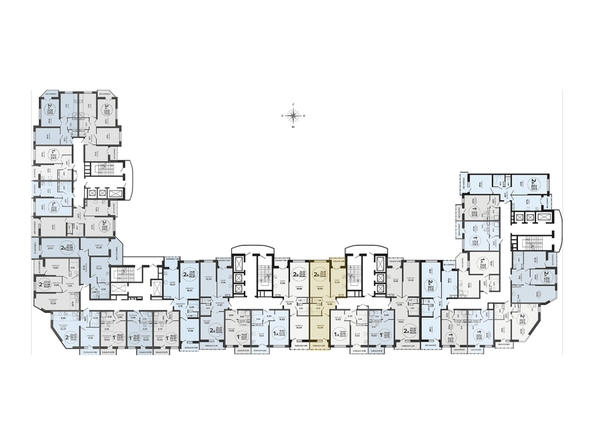 
  Продается 2-комн. квартира 56.05 м², в ЖК Гулливер, литер 1. Фото 2.