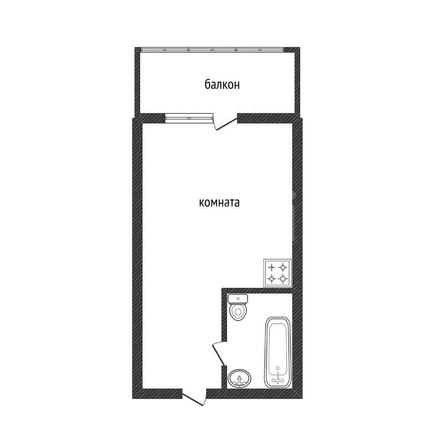 
  Продается студия 18.8 м². Фото 1.