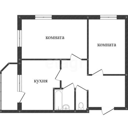 
  Продается 2-комн. квартира 56.6 м². Фото 1.