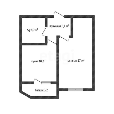 
  Продается 1-комн. квартира 37.1 м². Фото 1.