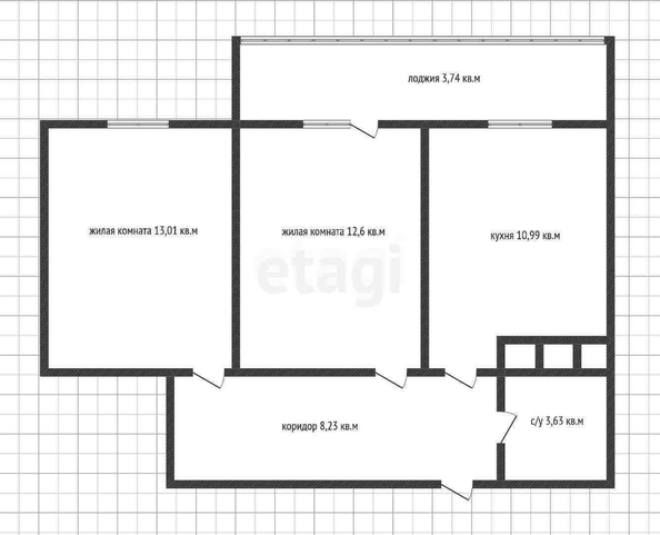 
  Продается 2-комн. квартира 49 м². Фото 3.