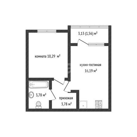 
  Продается 1-комн. квартира 35.6 м², в ЖК Ural (Урал). Фото 2.
