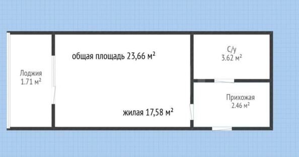
  Продается студия 23.66 м², в ЖК Ural (Урал). Фото 1.