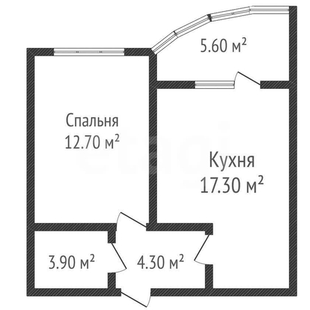 
  Продается 1-комн. квартира 39.1 м², в ЖК Самолет, литера 27. Фото 1.