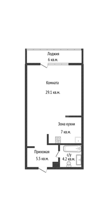 
  Продается 1-комн. квартира 45.8 м². Фото 1.