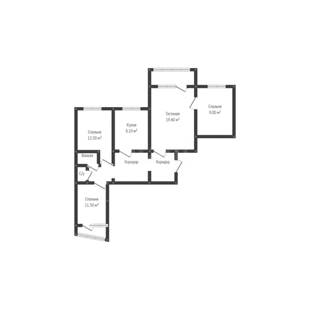 
  Продается 4-комн. квартира 77.2 м². Фото 2.