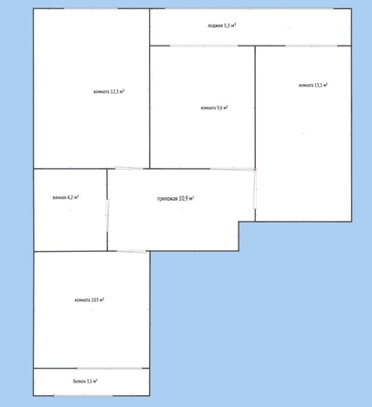 
  Продается 3-комн. квартира 59.7 м². Фото 1.