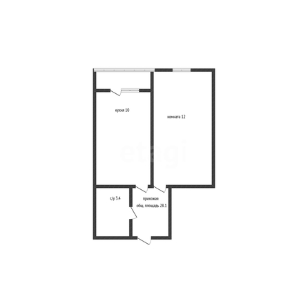 
  Продается 1-комн. квартира 28.1 м². Фото 1.