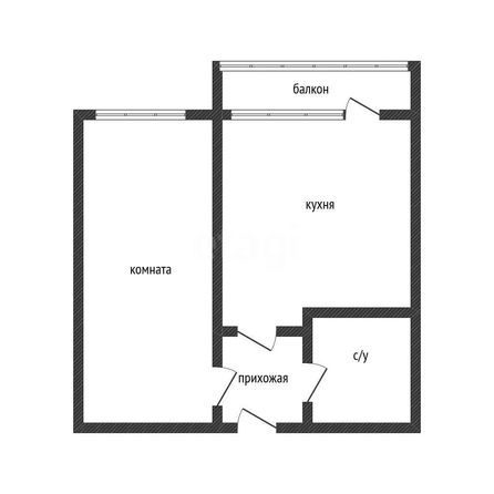 
  Продается 1-комн. квартира 35.4 м². Фото 1.
