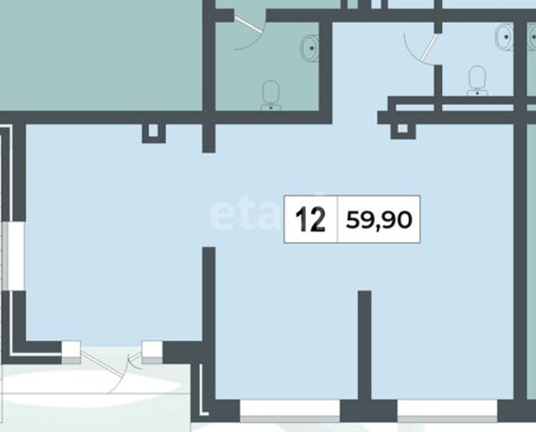 
  Продается торговая площадь 59.9 м². Фото 1.