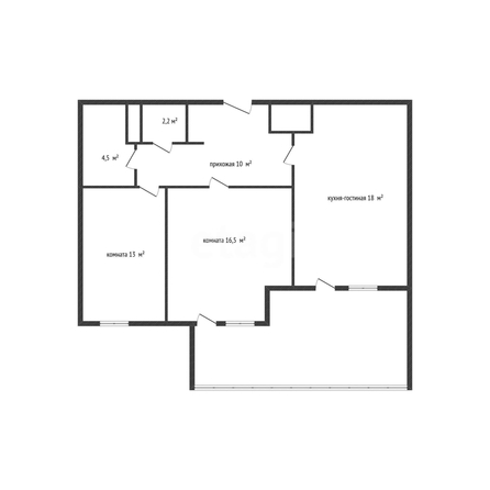
  Продается 2-комн. квартира 61.9 м². Фото 1.