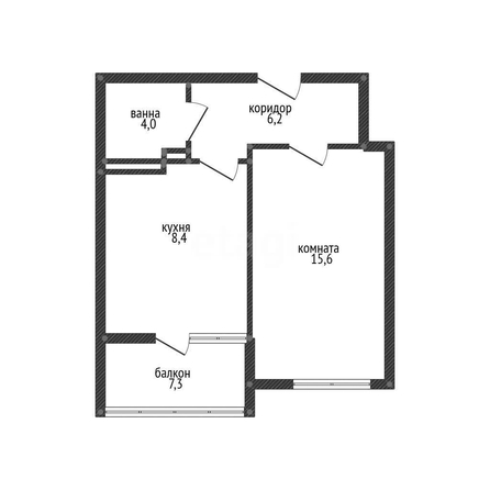 
  Продается 1-комн. квартира 35.1 м². Фото 1.