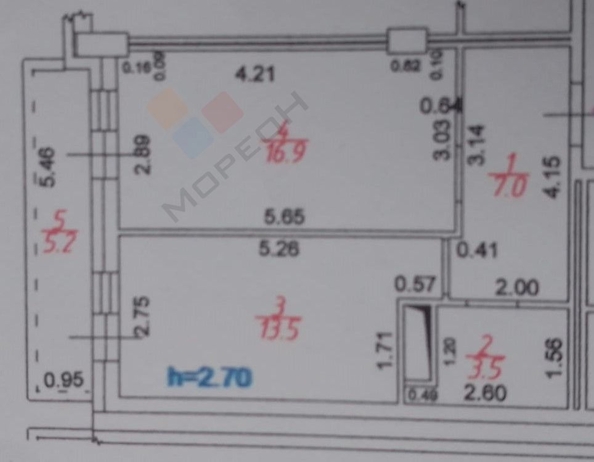 
   Продам 1-комнатную, 46.1 м², Селезнева ул, 4/9

. Фото 7.