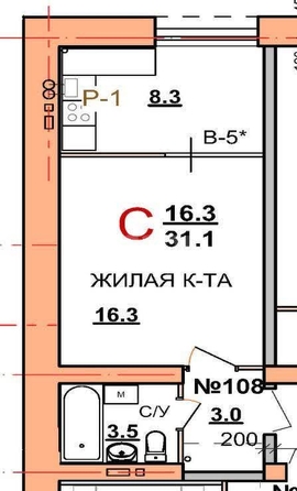 
   Продам 1-комнатную, 32 м², Фестивальный проезд, 1/2

. Фото 3.