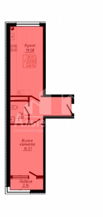 
  Продается 1-комн. квартира, 47.84 м², 40 лет Октября ул
. Фото 2.