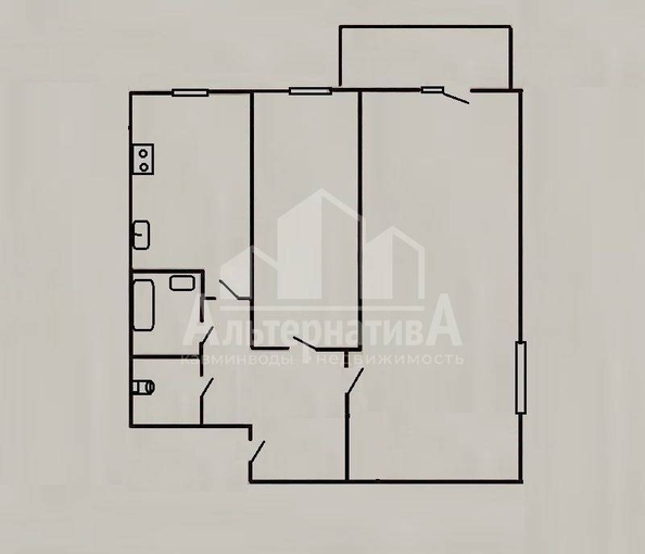 
  Продается 2-комн. квартира, 41.7 м², Крылова ул
. Фото 14.