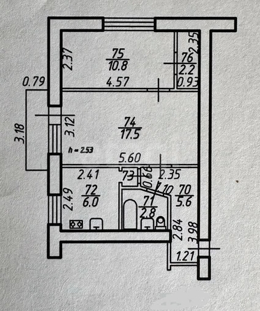 
  Продается 2-комн. квартира, 45.5 м², Передовой проезд, д. 7
. Фото 24.