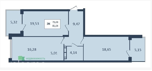 
  Продается 2-комн. квартира, 81.04 м², ЖК Клубный дом SKY (Скай)
. Фото 9.