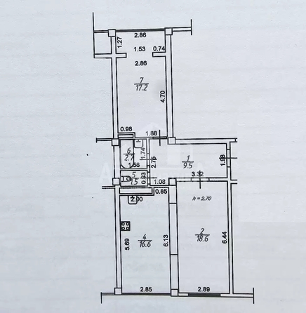 
  Продается 2-комн. квартира 61 м². Фото 15.