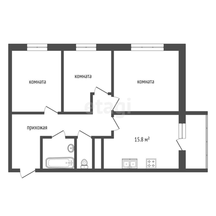 
   Продам 3-комнатную, 82.4 м², Гражданская ул, 1/1

. Фото 10.