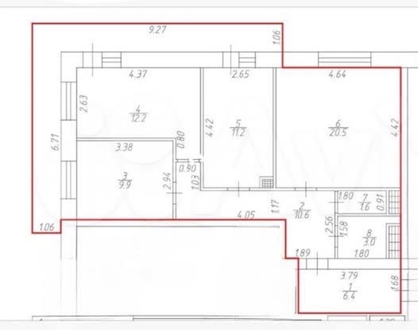 
  Продается 3-комн. квартира 90 м². Фото 19.