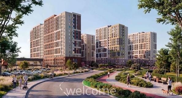 
  Продается 2-комн. квартира 45.3 м², в ЖК Лермонтов Парк. Фото 1.