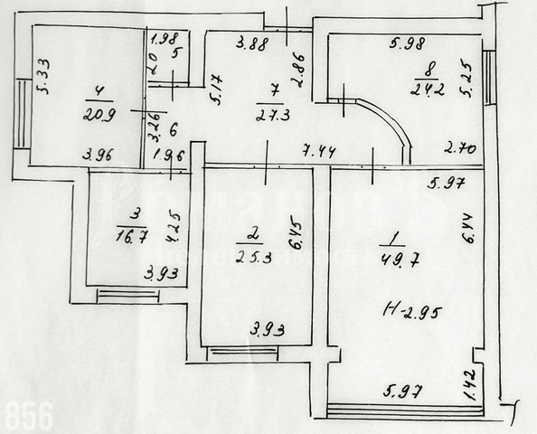 
  Продается 4-комн. квартира 333.4 м². Фото 33.