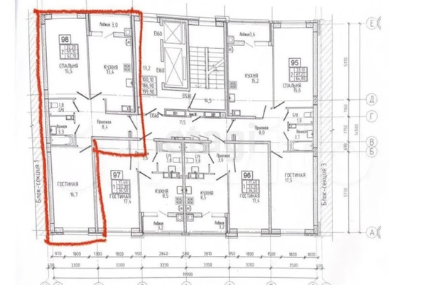 
   Продам 2-комнатную, 62.1 м², Николая Голодникова ул, 4

. Фото 13.