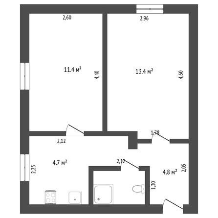 
   Продам 2-комнатную, 52 м², Доваторцев ул, 201Б

. Фото 15.