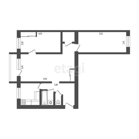 
   Продам 3-комнатную, 63 м², Фроленко ул, 12

. Фото 21.