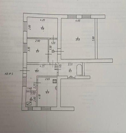 
   Продам 3-комнатную, 83.3 м², Мира ул, 43

. Фото 16.