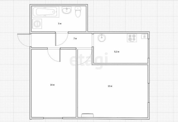 
   Продам 2-комнатную, 50.2 м², А.Толстого ул, 65

. Фото 19.