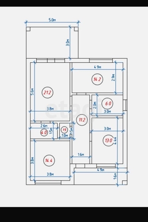 
   Продам дом, 90 м², Татарка

. Фото 7.