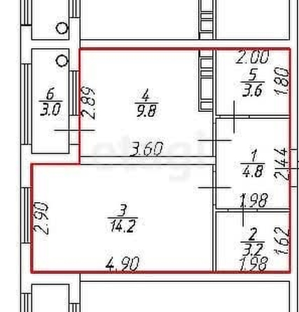 
   Продам студию, 18.5 м², Александра Грибоедова ул, 3/5

. Фото 11.