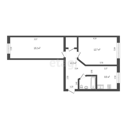 
   Продам 2-комнатную, 47 м², Мира ул, 473

. Фото 18.