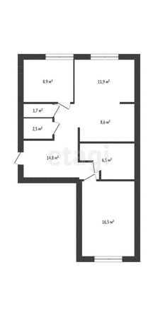 
   Продам 2-комнатную, 72 м², Матросова ул, 65а

. Фото 12.