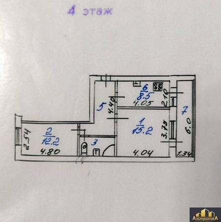 
   Продам 2-комнатную, 51 м², Окопная ул

. Фото 16.