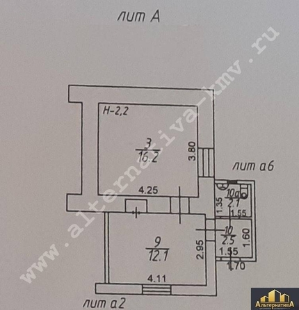 
   Продам 3-комнатную, 60 м², Ломоносова ул

. Фото 13.