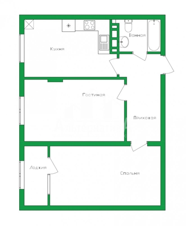 
   Продам 2-комнатную, 61.5 м², Гоголя ул

. Фото 17.