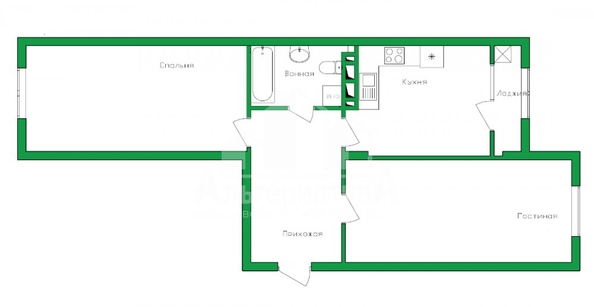 
   Продам 2-комнатную, 61.5 м², Гоголя ул

. Фото 18.