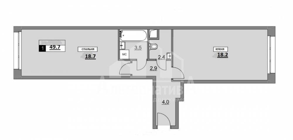 
  Продается 1-комн. квартира, 50 м², Коллективная ул
. Фото 2.