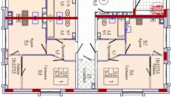 
  Продается 1-комн. квартира 34.8 м². Фото 8.