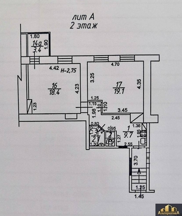 
  Продается 2-комн. квартира, 51.2 м², Чернышевского ул
. Фото 12.