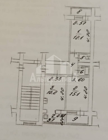 
  Продается 2-комн. квартира, 51.9 м², Железнодорожная ул
. Фото 12.
