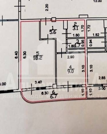 
   Продам 2-комнатную, 38 м², Ленинградская ул

. Фото 11.