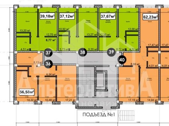 
  Продается 2-комн. квартира, 56.58 м², Благодатная ул
. Фото 6.