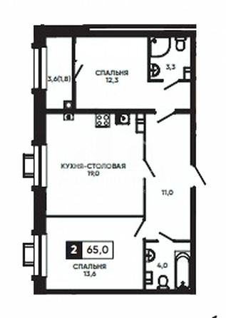
  Продается 2-комн. квартира, 65.2 м², Катыхина ул
. Фото 15.