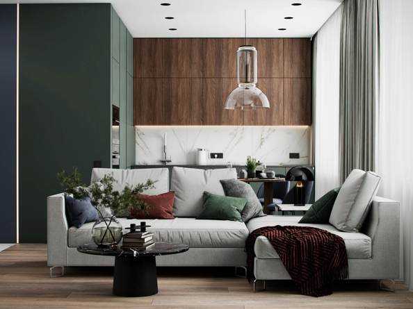 
  Продается 1-комн. квартира 45 м², в ЖК ПРИТЯЖЕНИЕ, литер 3. Фото 7.