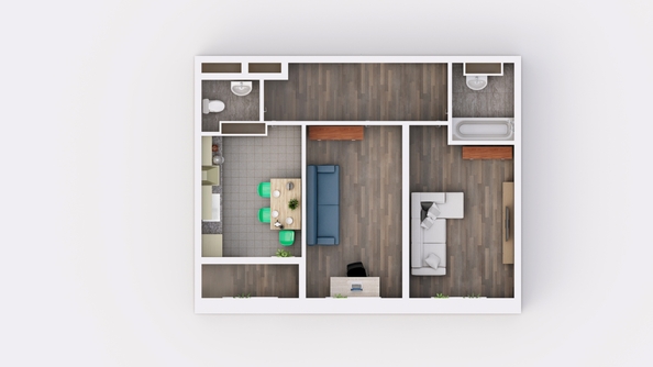 
  Продается 2-комн. квартира 62 м², в ЖК Фрейм, 11Б. Фото 2.
