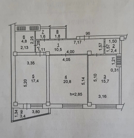 
  Продается 2-комн. квартира 75 м². Фото 13.